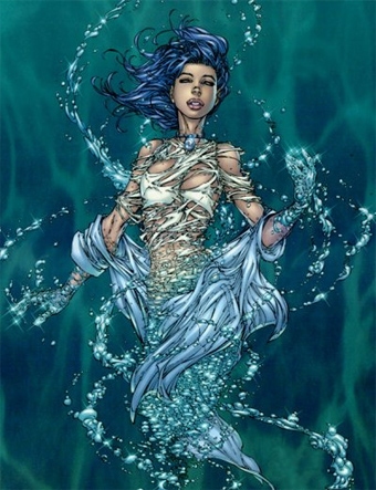Aspen Matthews in Fathom uses her powers to dissolve in water